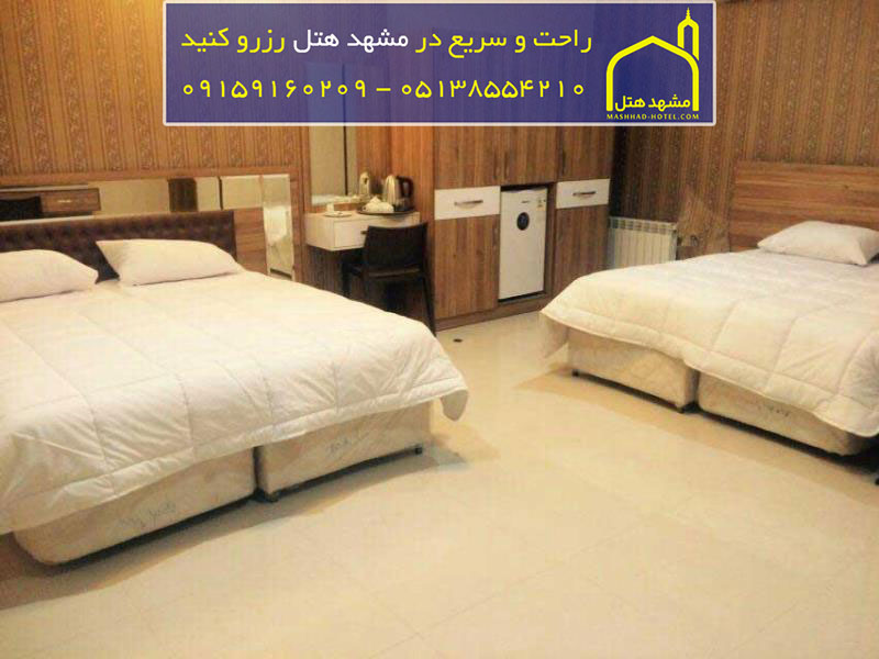 اتاق چهار تخته با ظرفیت چهار نفر