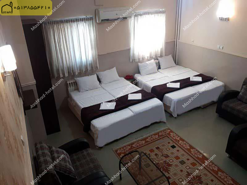 اتاق 5 تخته فولبرد (1 تخت دبل و 3 تخت سینگل)