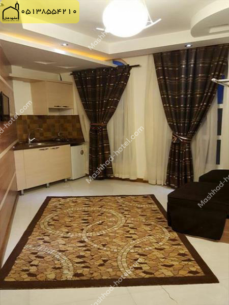 آپارتمان یک خوابه 5 تخته (1 تخت دبل و 3 تخت سینگل)