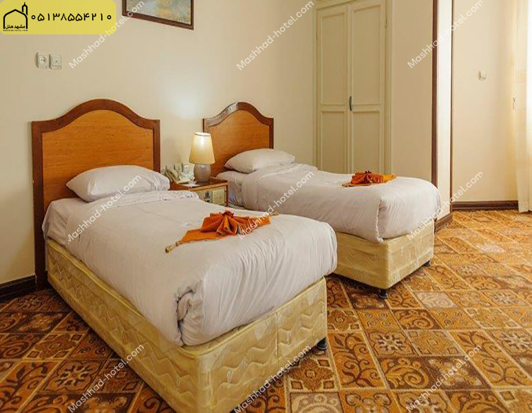 اتاق دو تخته توئین فولبرد با ظرفیت دو نفر