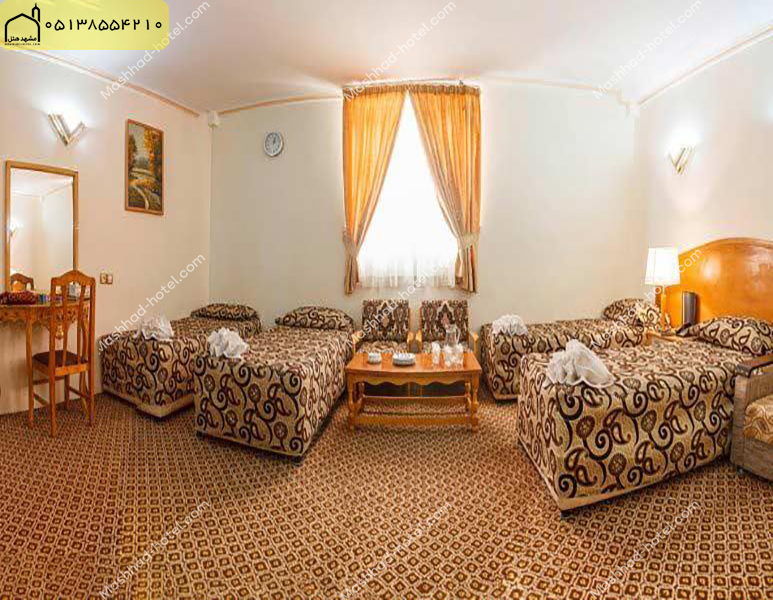 اتاق پنج تخته(فولبرد) با ظرفیت پنج نفر