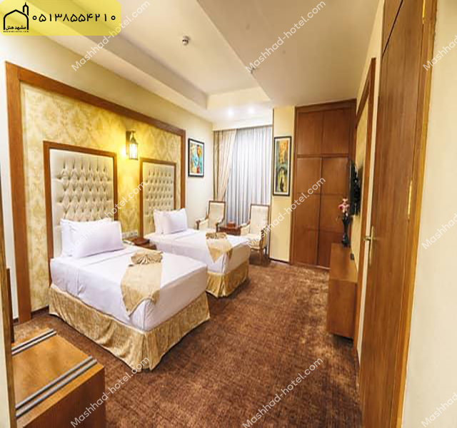 اتاق دوتخته دبل مشرف به حرم با ظرفیت دو نفر