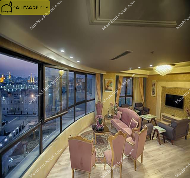 اتاق سه تخته مشرف به حرم سینگل با ظرفیت سه نفر